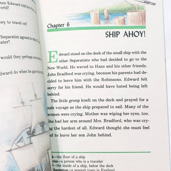 Pilgrim Boy ABeka Grade 3 Student Reader Book 1989 Reading Paperback Homeschool - Picture 8 of 12